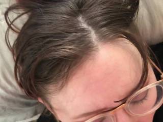 She Gets Herself Off While Face Fucked