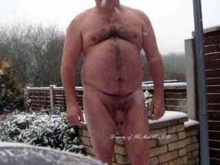 Naked in the snow