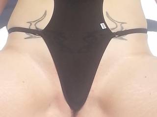 trying out her new bikini
