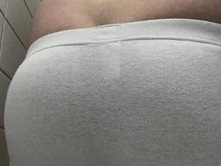 My ass in white boxers today 18/04