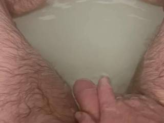 Stroking for my gf in the bath.