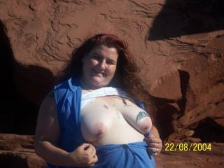 playful day of flashing at a provincial park