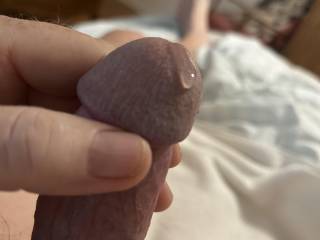 Coaxing out some delicious precum
