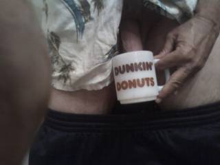 Anybody wants some sweet cream in there coffee. My cock runs on Dunkin too! Been saying that since 2010 on the net!