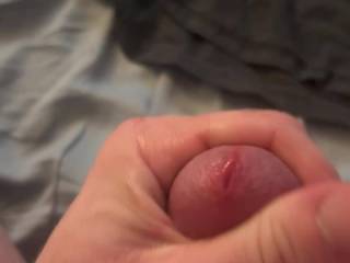 My cock was leaking a little bit