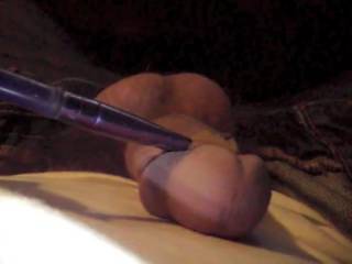 Enjoying mysweettina. Missed the moneyshot, but cross eyed with pleasure.