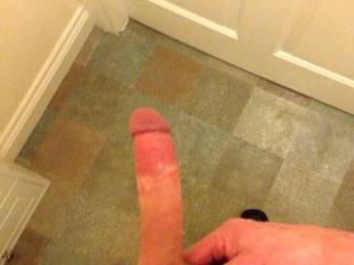 My hard cock waiting for a pussy