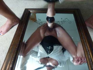 mirror mirror on the floor who can take the biggest dicks...thisWhore!