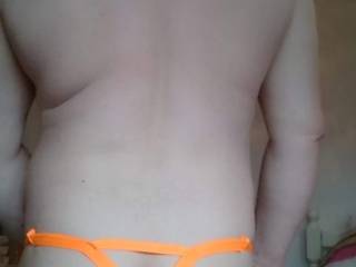 Orange thong