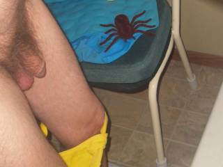 A partial side selfie with my undie at knee level as I stand near my tub... W290 camera is used.