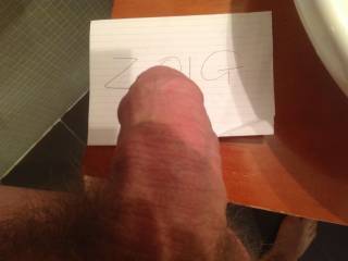 Zoig pic of my cock
