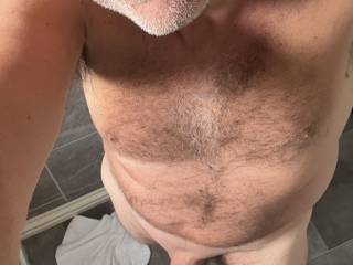 In the bathroom