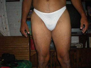My body in thong