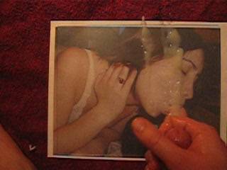 cumming on LB's pic