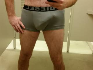 Showing off in the fitting room