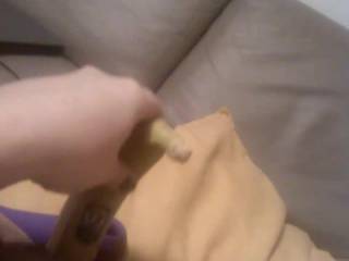 she realy like's 2 make me horny with fucking a banana and her vibrator and sending the video 2 me ....