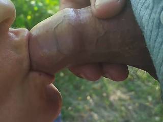 Cum in mouth outdoor. Foreskin suck till cum❤️