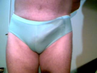 Love bulging panties.  Panties get me aroused too, whether I'm wearing them or looking at you wearing them.