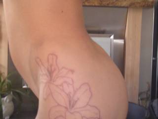 the first stage of my tattoo. I hope you like my body and ass