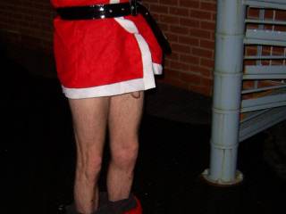Hotstuffsexy this one if for you! Oooops! I handcuffed Santa to the staircase outdoors with his trousers round his ankles ...What would you do to him if you found him like this?