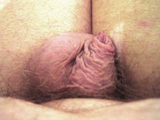 Just my little uncut willy at rest showing off all its wrinkly foreskin