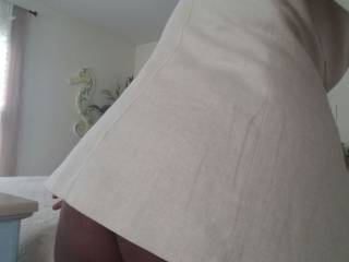 Dressing up. Panties or no panties today?