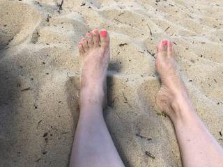 Anyone care to clean the sand off wifeys feet?