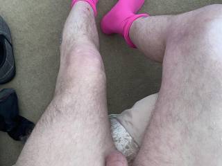 Ready to pull my stockings up .