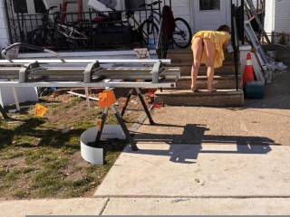 Being naughty around the working men