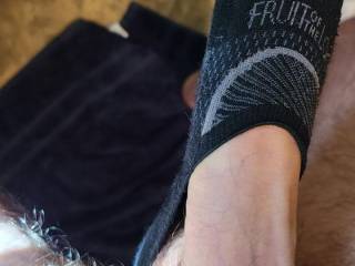 love playing with her worn socks!