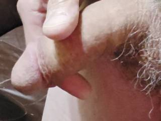More cum from cock.