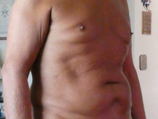 Naked today.