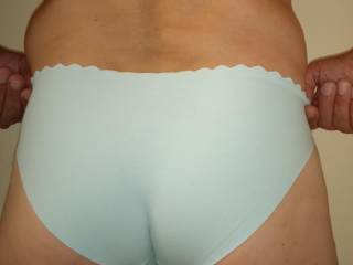 Rear view in panties