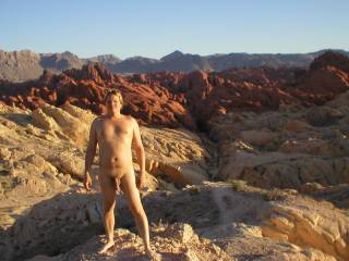 @aCOUPLEinLOVE  You said you wanted guys to post pictures of themselves that were more than just dick pix.
This was from Valley of Fire, about an hour or so outside of Las Vegas