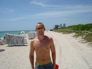 on the beach