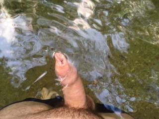found a nice swimming hole on a hike in the woods, no one around so figured i\'d take some clothes off