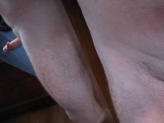 Love to have you reach around and grab my cock.