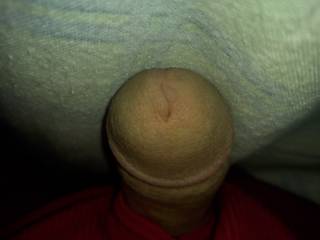 Dick peaking out under the covers