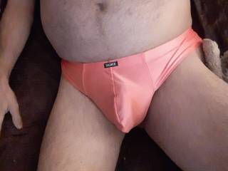 In just a thong.😏😋