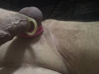 Wearing my cock rings