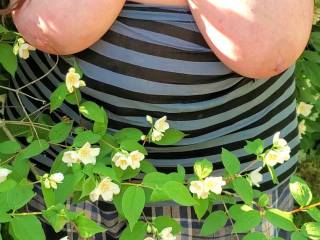 Big tits and flowers.