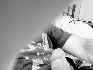 Just a black and white of cock