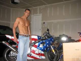 thats a hard question to answer need to see the other crotch rocket first all kidding aside. nice bike and hot body