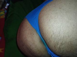 My native ass in my blue thong one of many