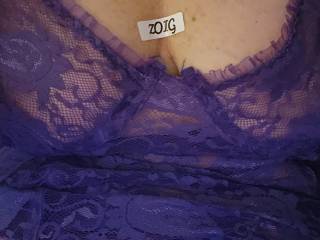 My sexy wife in purple lace!