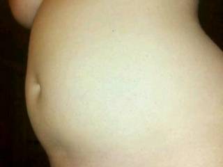 mmm my 4month pregnant belly. My tits are so swollen and soft. My nipples are so tender, would you massage my body and cum on me? mmm I\'m so horny when I\'m preggo, and the hubby cant keep his hands off!