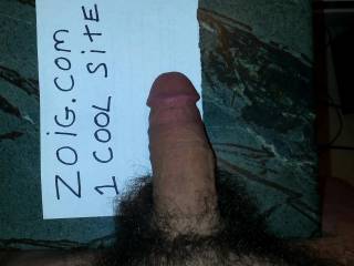 My soft cock showing that I am genuine!