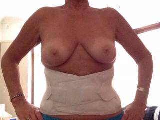 Woke up with hurting back but I feel naughty still...... Maggy for Mike and friends.