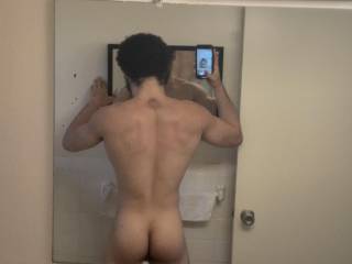 Ass and back self shot