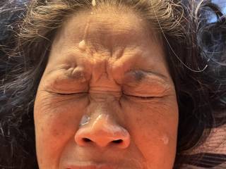 Released on a Thai face
